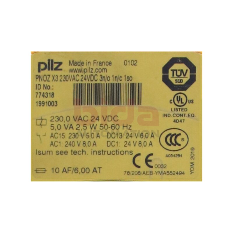 PILZ PNOZ X3 (774318) Sicherheitsrelais Safety Relay