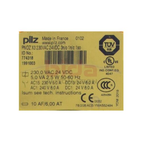 PILZ PNOZ X3 (774318) Sicherheitsrelais Safety Relay