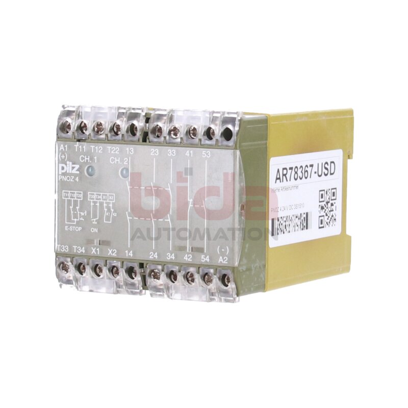 PILZ PNOZ 4 24 V DC 3S1S10 (474995) Not-Aus Schaltger&auml;t / Emergency stop switch