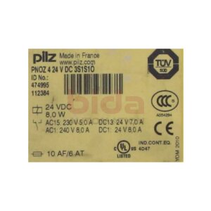PILZ PNOZ 4 24 V DC 3S1S10 (474995) Not-Aus...