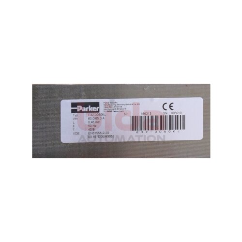 Parker E32-0060KL Netzdrossel (3‑phasig) / Mains choke (3-phase)