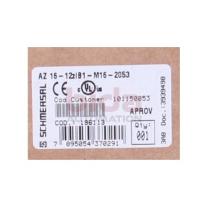 SCHMERSAL AZ16-12ZIB1-M16 Sicherheitsschalter Safety switch