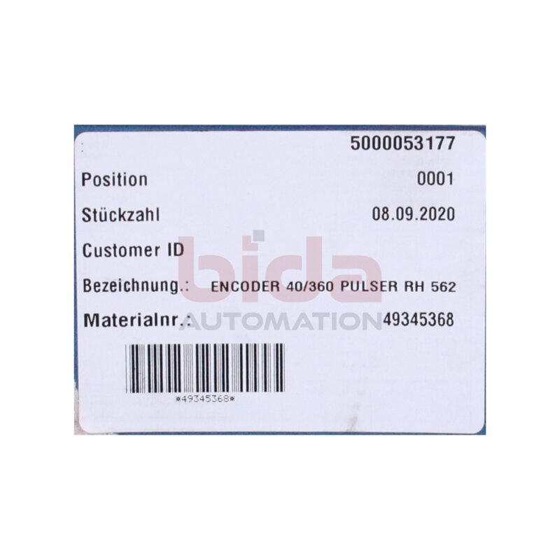 LEINE LINDE RSA 607 562900050-360-40 Drehgeber Encoder