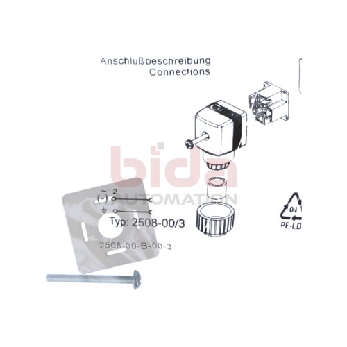 B&Uuml;RKERT 2508-00-B-00-3-1-BCS Ger&auml;testecker Steckerform A Device plug,plug form A