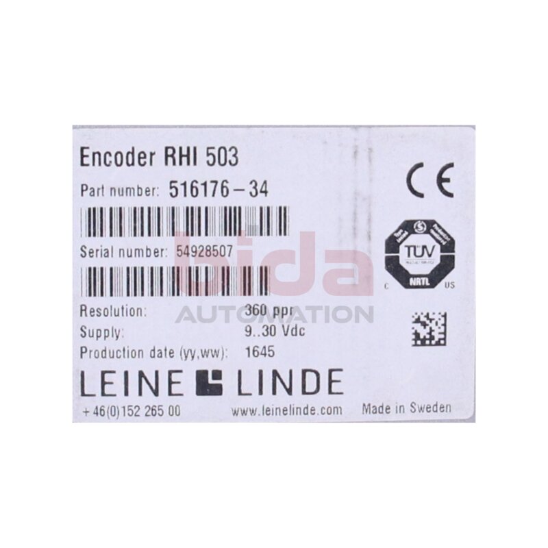 LEINE LINDE RHI 503 (516176-34) Drehgeber Encoder