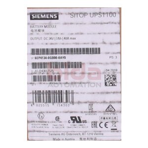 Siemens 6EP4134-0GB00-0AY0 / 6EP4 134-0GB00-0AY0 SITOP...