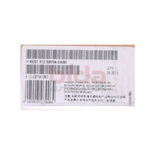 Siemens 6ES7312-5BF04-0AB0 / 6ES7 312-5BF04-0AB0 SIMATIC S7-300, CPU 312C Kompakt-CPU mit MPI