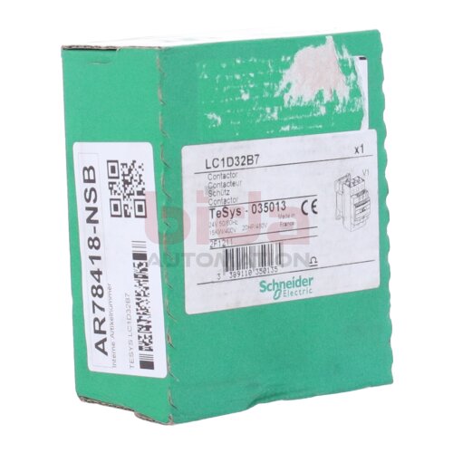 Schneider Electric LC1D32B7 (035013) Sch&uuml;tz Contactor