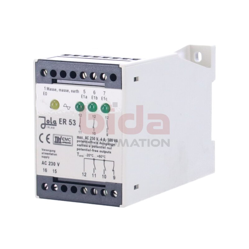 JOLA ER 53 / ER53 Elektrodenrelais Electrode relay