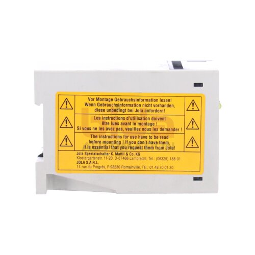 JOLA ER 53 / ER53 Elektrodenrelais Electrode relay