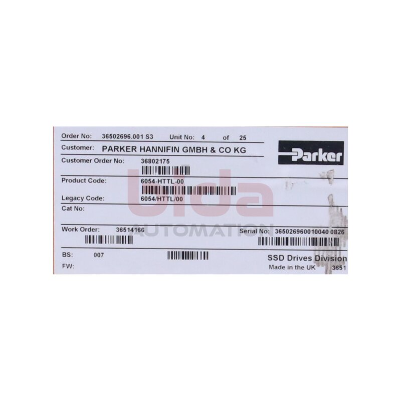 PARKER 6054-HHTL-00 Encoder-/Feedback‑Modul