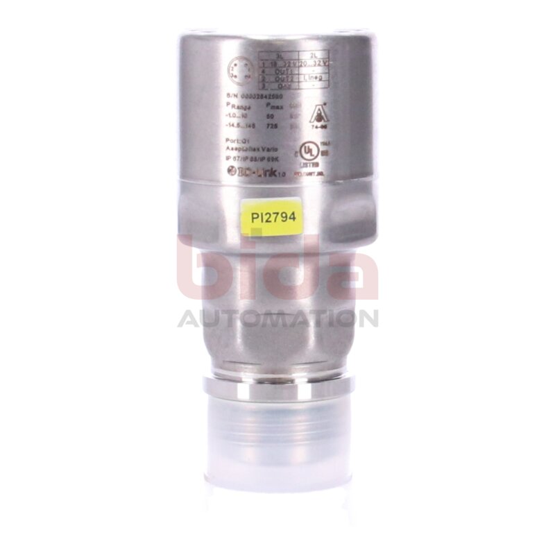 ifm PI2794 Frontb&uuml;ndiger Drucksensor mit Display Front-flush pressure sensor with display