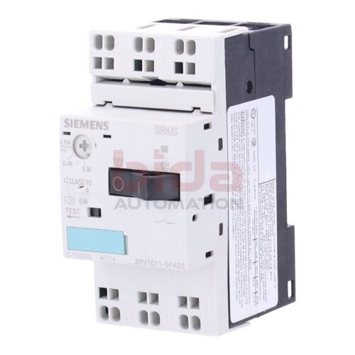 Siemens 3RV1011-0FA20 / 3RV1 011-0FA20  / Leistungschalter / circuit breaker