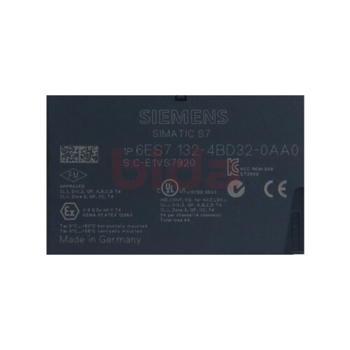 Siemens 6ES7132-4BD32-0AA0 / 6ES7 132-4BD32-0AA0 SIMATIC DP, 5 Elektronikmodule/ electronic modules  f&uuml;r ET 200S DC 24V/2A