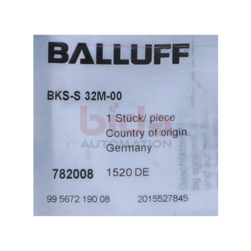 BALLUFF BKS-S32M-00 (782008) BCC00TT Selbstkonfektionierbare Steckverbinder Self-assembly connectors