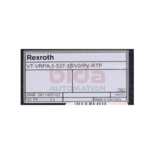 Rexroth VT-VRPA 1-537-10/V0/PV-RTP(0811405102)...