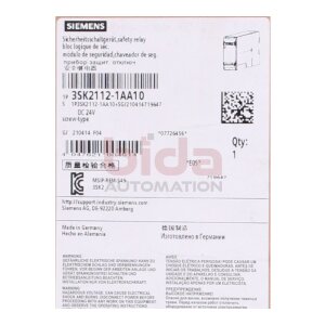Siemens 3SK2112-1AA10 SIRIUS Sicherheitsschaltgerät...