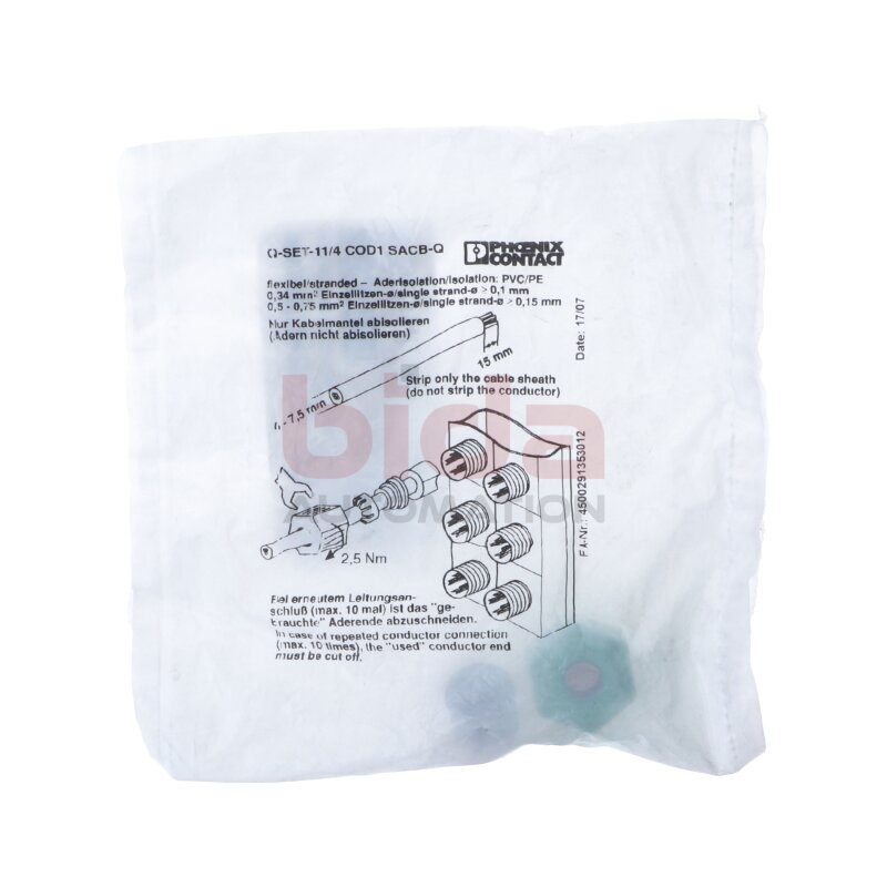 Phoenix Contact Q SET-11/4 COD1 SACB-Q (1670743) Verschraubung-Set / Screw connection set