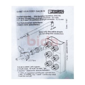 Phoenix Contact Q SET-11/4 COD1 SACB-Q (1670743)...