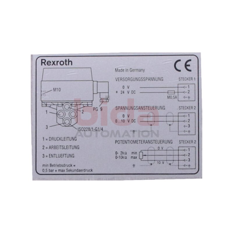 REXROTH 561 010 207 0 Poppet‑Ventil / Sitzventil
