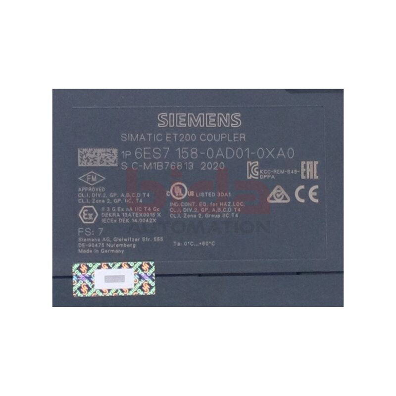 Siemens 6ES7158-0AD01-0XA0 / 6ES7 158-0AD01-0XA0 SIMATIC DP, DP/DP-Koppler Koppelmodul / coupler coupling module