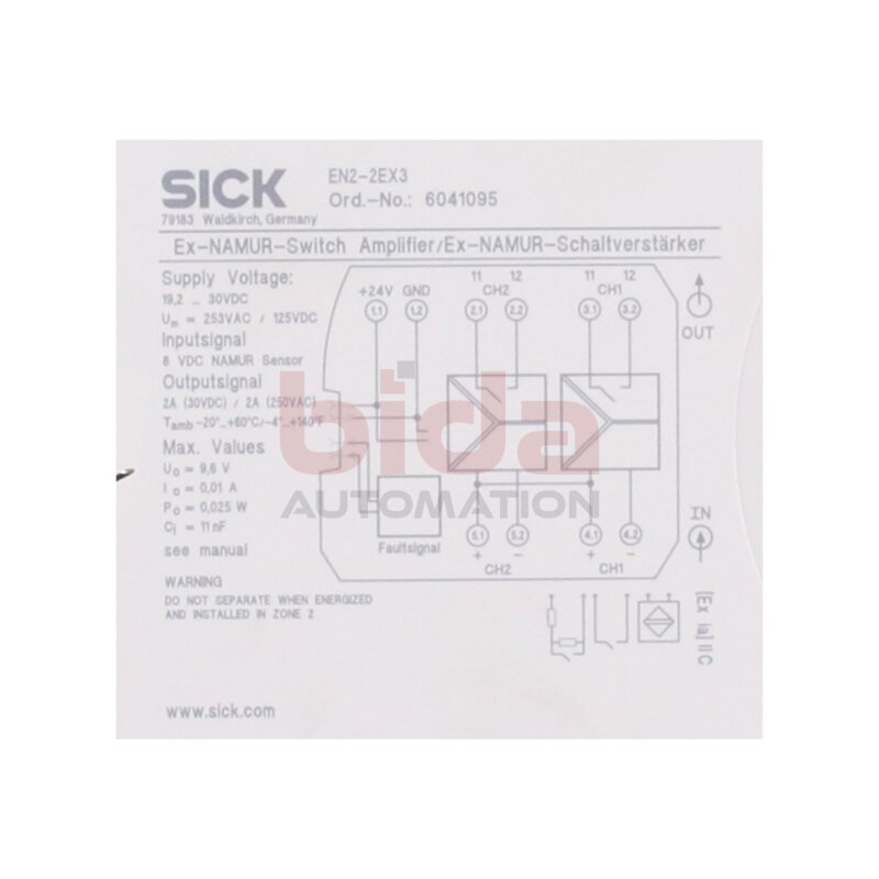 SICK EN2-2EX3 (6041095) Powermodul 19,2 V ... 30 V