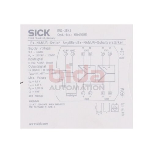 SICK EN2-2EX3 (6041095) Powermodul 19,2 V ... 30 V