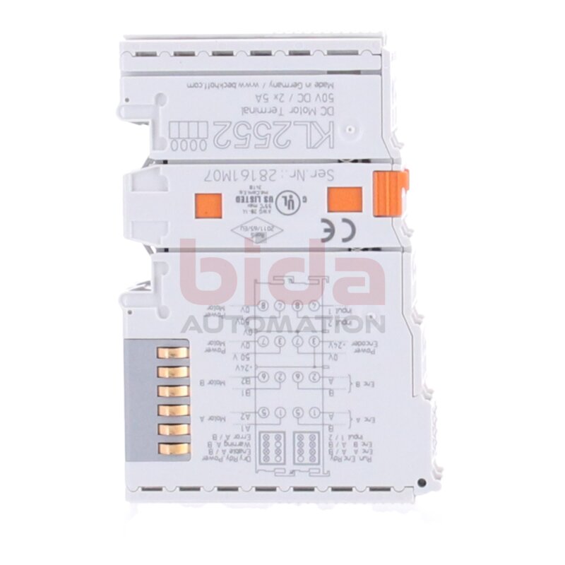 BECKHOFF KL2552 Busklemme/Bus clamp, 2-Kanal-Motion-Interface, DC-Motor, 48V DC, 5A