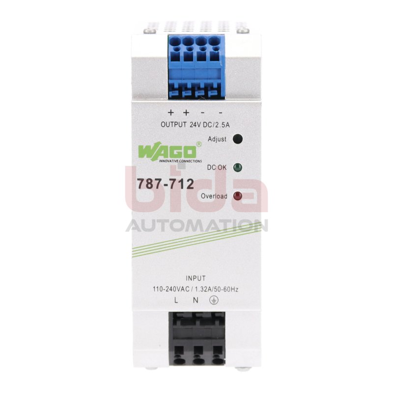 Wago 787-712 Stromversorgung Power Supply 24 V DC 2,5A 110-240 VAC 1,32A