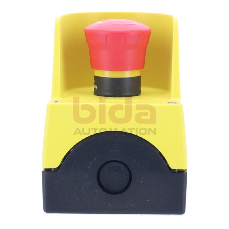 Siemens 3SU1801-0NB00-2AC2 / 3SU1 801-0NB00-2AC2 NOT-HALT-Pilzdrucktaster / EMERGENCY STOP mushroom push button