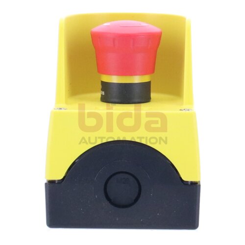 Siemens 3SU1801-0NB00-2AC2 / 3SU1 801-0NB00-2AC2 NOT-HALT-Pilzdrucktaster / EMERGENCY STOP mushroom push button
