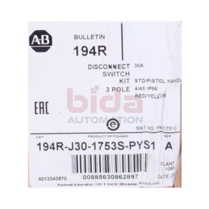 Allen-Bradley 194R-J30-1753S-PYS1(4013545870)...