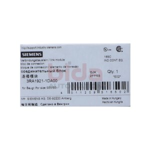 Siemens 3RA1921-1DA00 / 3RA1 921-1DA00...