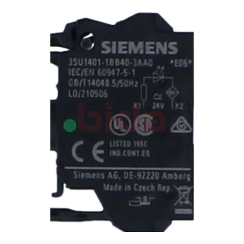 Siemens 3SU1401-1BB40-3AA0 / 3SU1401-1BB40-3AA0 LED-Modul mit integrierter LED / LED-Modul mit integrierter LED 24V DC