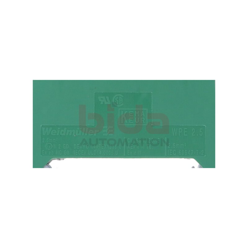 Weidm&uuml;ller WPE 2,5 Schutzleiter-Reihenklemme Earthing terminal block