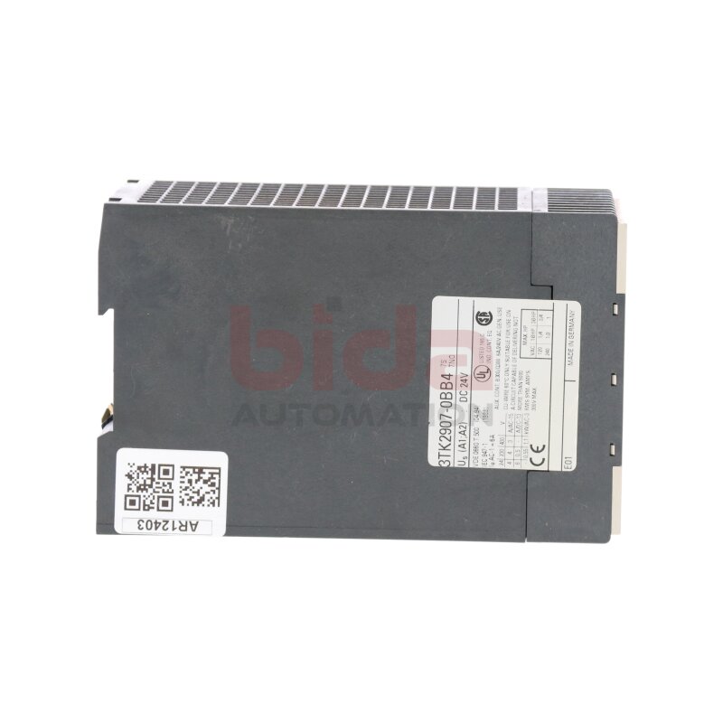 Siemens 3TK2907-0BB4 Zusatzbaustein f&uuml;r Schuetzsicherheitskombination Additional  Module for Protection Safety Combination 24V 6A