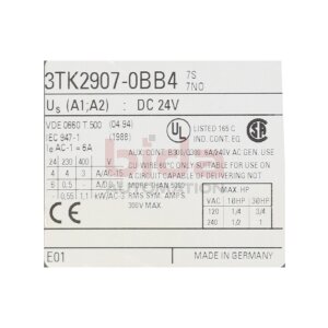 Siemens 3TK2907-0BB4 Zusatzbaustein für...
