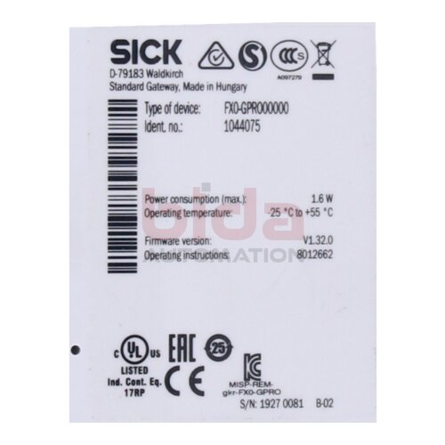 SICK FX0-GPR000000 (1044075) Sicherheitsrelais Safety Relay Flexi Soft