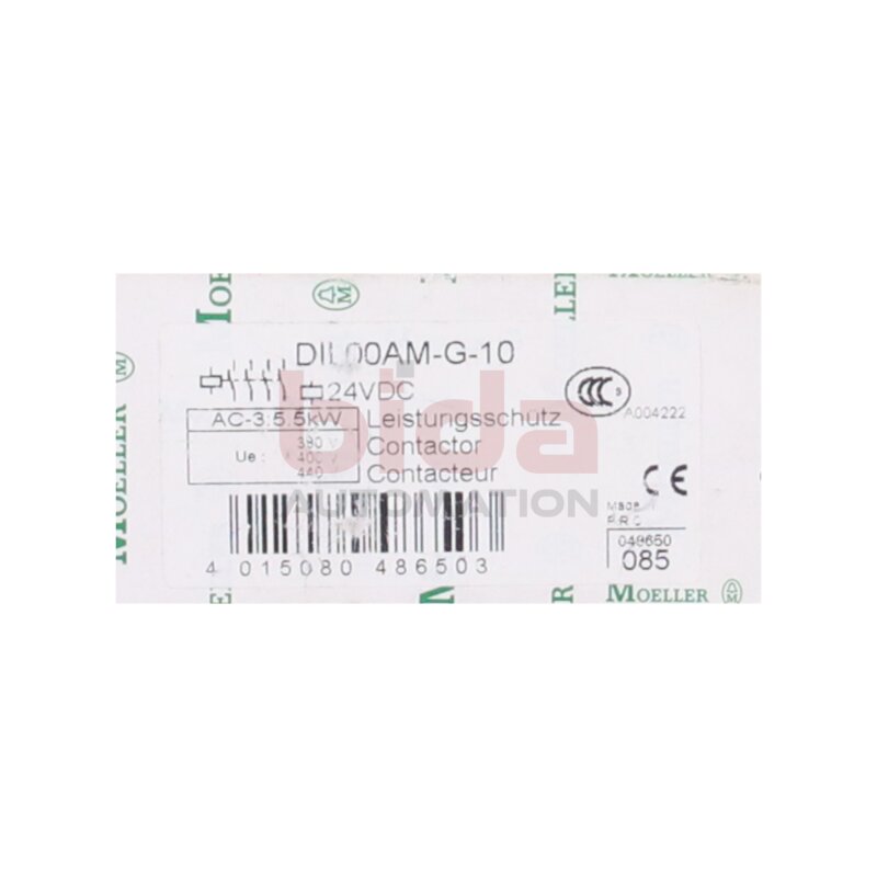 Moeller DIL00AM-G-10 Leistungssch&uuml;tz Power contactor