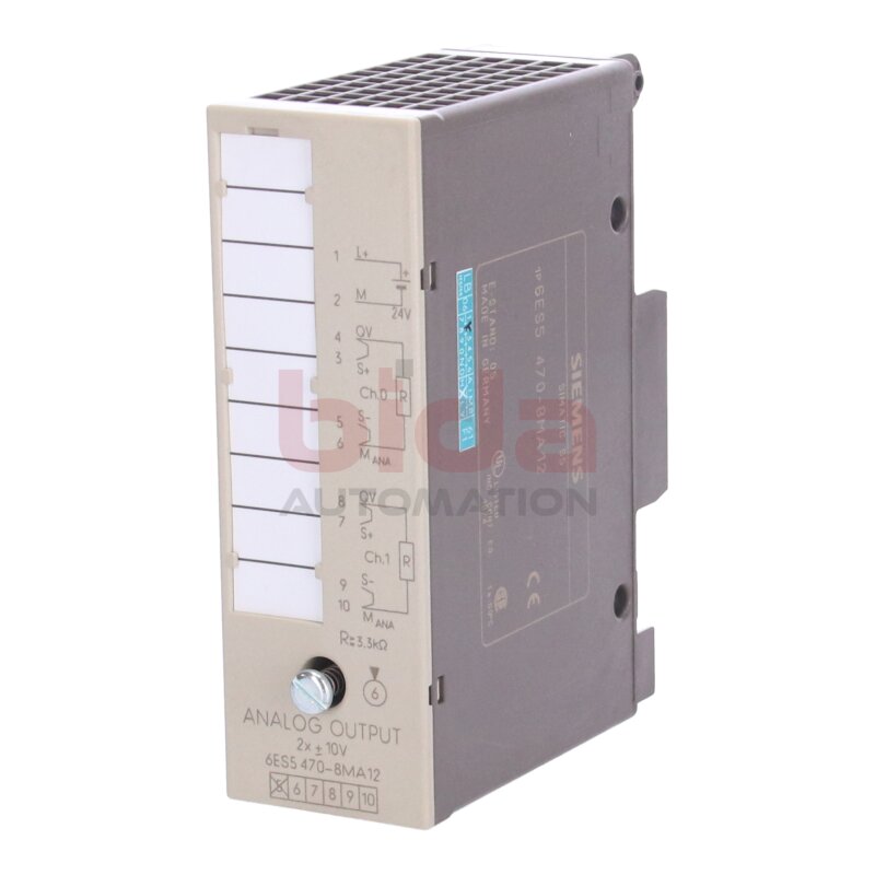 Siemens 6ES5470-8MA12 / 6ES5 470-8MA12 SIMATIC S5 Analogausgabe Analog output 470