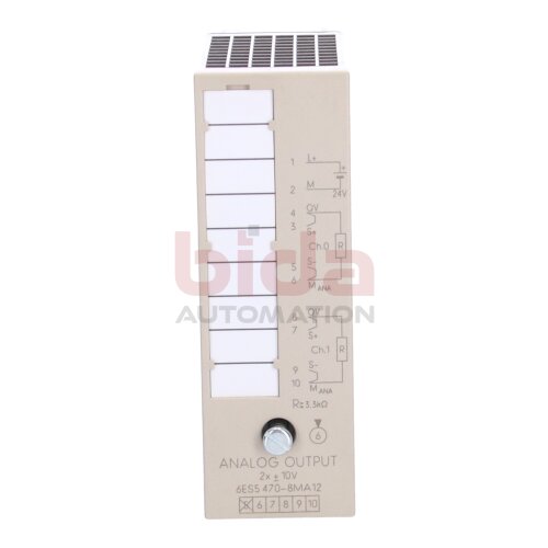 Siemens 6ES5470-8MA12 / 6ES5 470-8MA12 SIMATIC S5 Analogausgabe Analog output 470