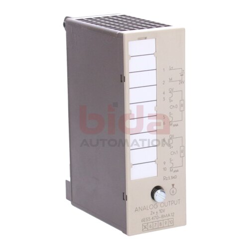 Siemens 6ES5470-8MA12 / 6ES5 470-8MA12 SIMATIC S5 Analogausgabe Analog output 470