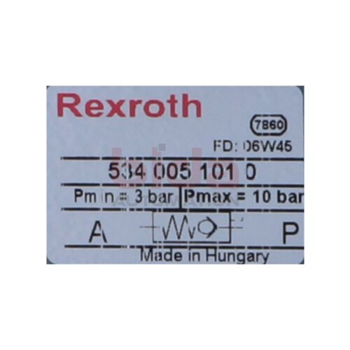 REXROTH 5340051010 (06W45) R&uuml;ckschlagventil Non Return Valve