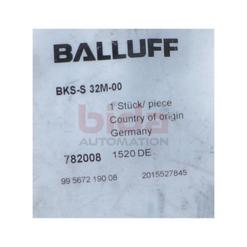 BALLUFF BKS-S 32M-00 (782008) Selbstkonfektionierbare Steckverbinder Self-assembly connectors