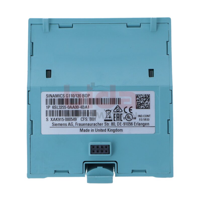 Siemens 6SL3255-0AA00-4BA1 / 6SL3 255-0AA00-4BA1 SINAMICS G110 Basis-Bedienpanel / Basic Operator Panel (BOP)