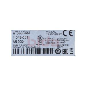 SICK WTB9-3P3461 (1049051) Photoelectric sensor