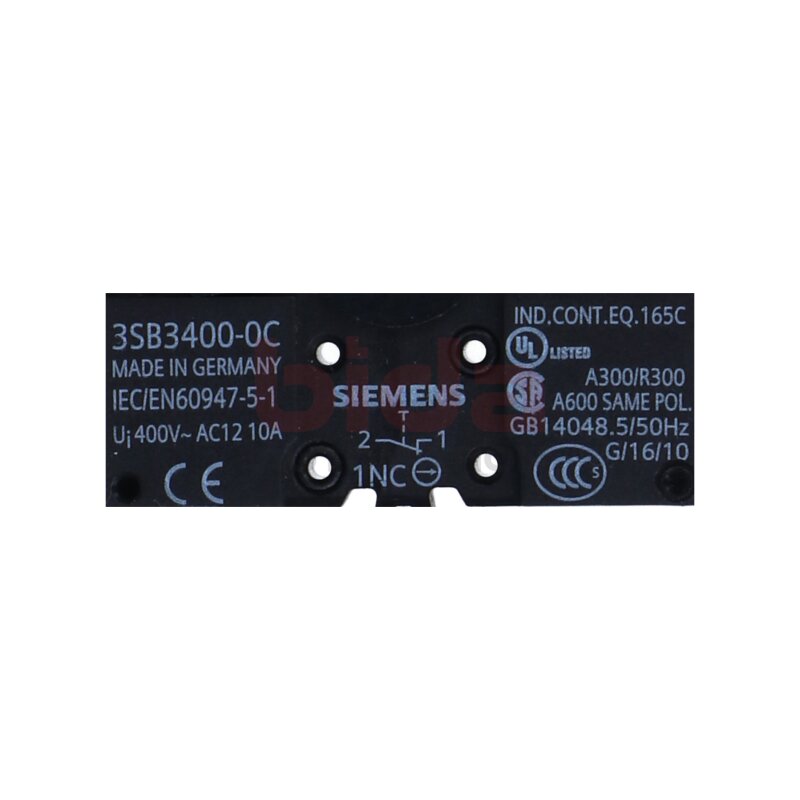 Siemens 3SB3400-0C / 3SB3 400-0C SCHALTELEMENT / SWITCHING ELEMENT