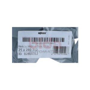 WAGO 280-312 End‑/Zwischenplatte / End/intermediate plate