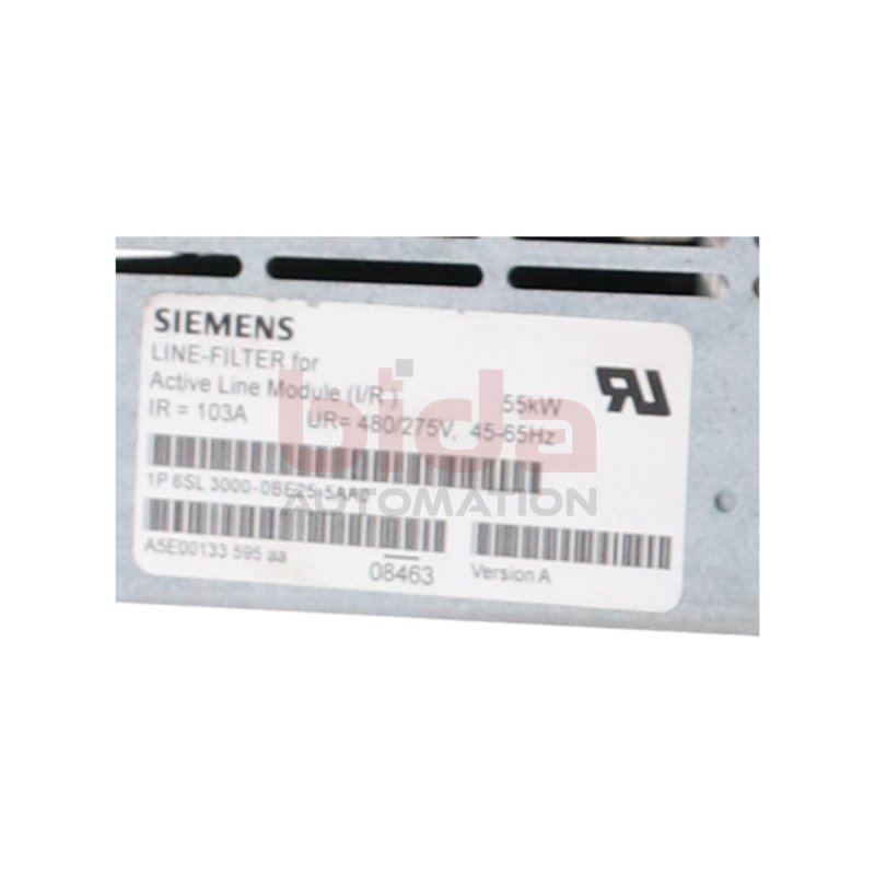 Siemens 6SL3000-0BE25-5AA0 Netzfilter Line Filter 480/275V 103A