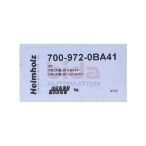 HELMHOLZ 700-972-0BA41 PROFIBUS Stecker Connector